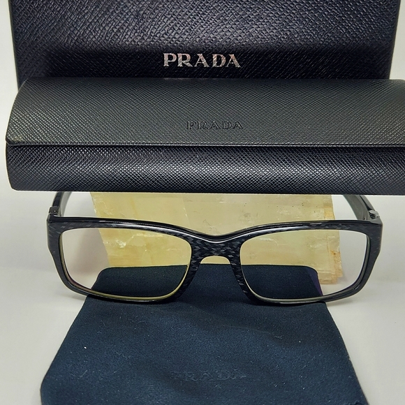 PRADA Tortoise Shell Eyeglasses with Box, Case, and Cleaning Cloth - Picture 7 of 7